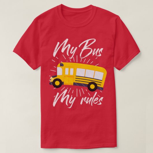 T-shirt Bus Conducteur Omnibus Transport public Profession (Design devant)