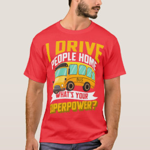 T-shirt Bus Conducteur Omnibus Transport public Profession
