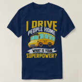 T-shirt Bus Conducteur Omnibus Transport public Profession (Design devant)