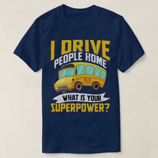 T-shirt Bus Conducteur Omnibus Transport public Profession (Design devant)