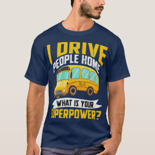 T-shirt Bus Conducteur Omnibus Transport public Profession