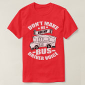 T-shirt Bus Conducteur Omnibus Transport public Profession (Design devant)