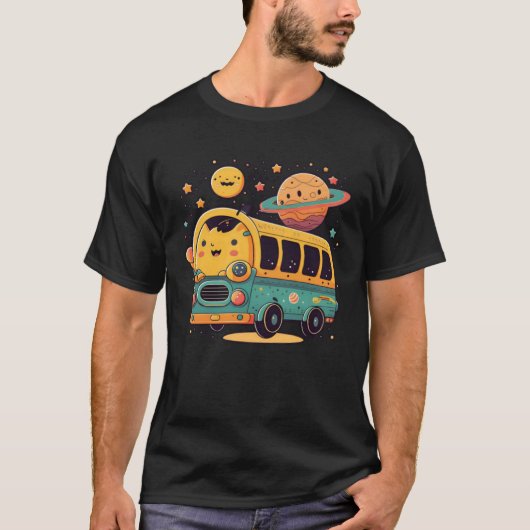 T-shirt Bus Dans L'Espace Pilote De Bus (Devant)