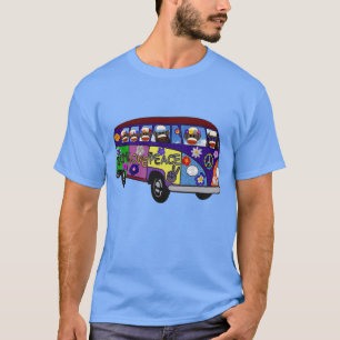 T-shirt Bus de la paix du singe en chaussette 
