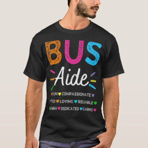 T-shirt Bus Driver Aide Retour à l'école Groupe de jumelag
