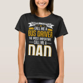 T-shirt Bus Driver Dad (Devant)