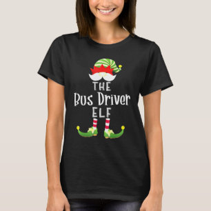 T-shirt Bus Driver Elf Group Christmas Pajama Party