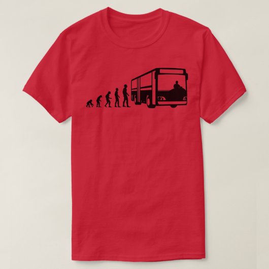 T-shirt Bus Driver Evolution Bus Driver Profession (Design devant)