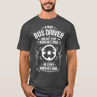 T-shirt Bus Driver School Bus Driver Cadeau Présenté Busma