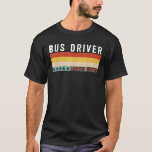 T-shirt BUS DRIVER Titre du travail Travailleur profession