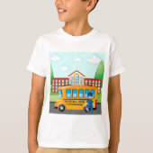 T-shirt Bus Et Chauffeur Scolaires (Devant)