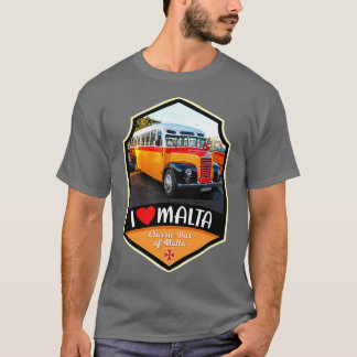 T-shirt Bus maltais classique de Malte