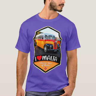 T-shirt Bus maltais classique de Malte