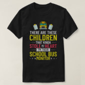 T-shirt Bus Monitor School Bus Attendant Assistant Appreci (Design devant)