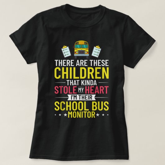 T-shirt Bus Monitor School Bus Attendant Assistant Appreci (Design devant)