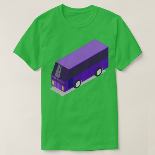 T-shirt Bus pourpre (Design devant)