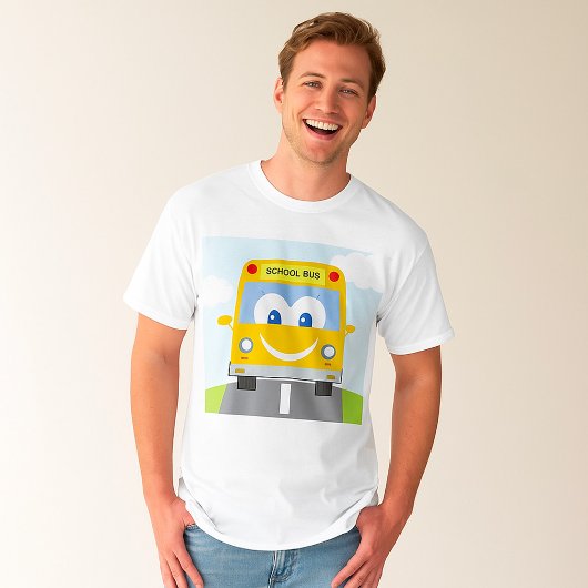 T-shirt Bus Scolaire Heureux
