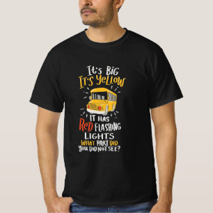 T-shirt Bus Scolaire Il Est Grand Et Jaune