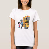 T-shirt Bus scolaire pour enfants (Devant)