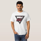 T-shirt bus triangle maroon (Devant entier)
