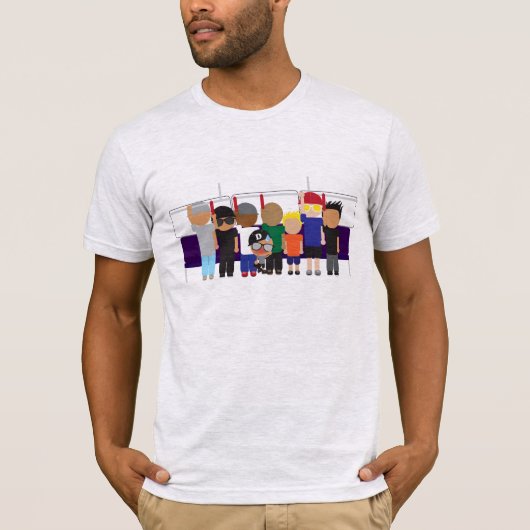 T-shirt Bus urbain escarpé (Devant)