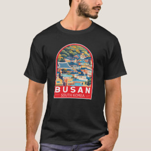 T-shirt Busan Corée du Sud Voyage Emblem