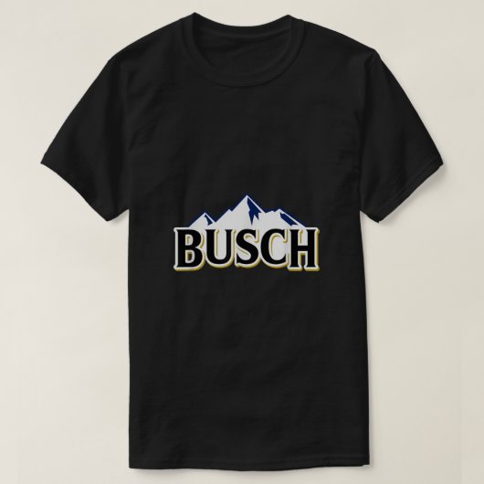 T-shirt Busch Beer Mountains Logo Tee7 (Design devant)