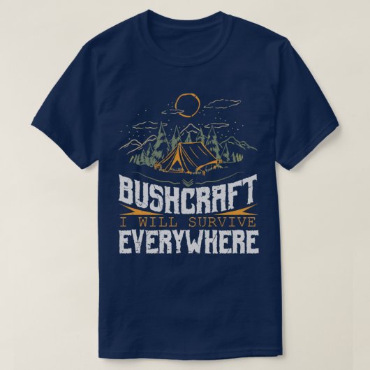 T-shirt Buscraft Je survivrai partout 1 (Design devant)