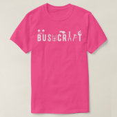 T-shirt Buscraft Wordart Hammock et Primitive Skills Cla (Design devant)