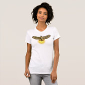 T-shirt Buse à queue rousse volant avec le soleil (Devant entier)