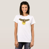 T-shirt Buse à queue rousse volant avec le soleil (Devant entier)