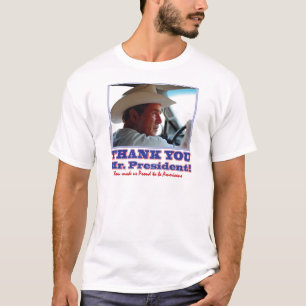 T-shirt Bush-Merci-Américain