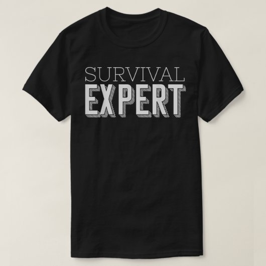 T-shirt Bushcraft Survival Epert (Design devant)