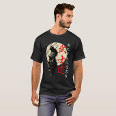 T-shirt Bushido Code Samurai Japonais Guerrier Kanji (Devant entier)