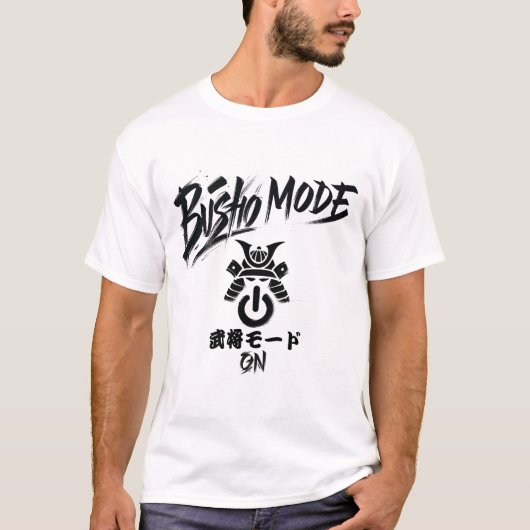 T-shirt Busho Mode on - Warrior mode (Devant)