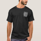 T-shirt Business Company QR Code Scan Me Mens Front Pint (Devant)