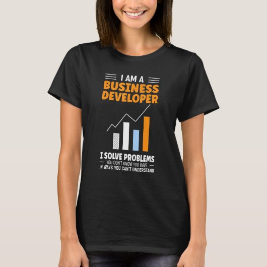 T-shirt Business Developer I Solve Problems Coding (Devant)