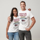 T-shirt Business Intelligence Analyst Tout Sait (Unisexe)