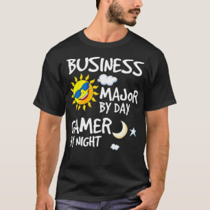 T-shirt business Major By Day Gamer By Night College Stude