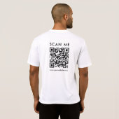 T-shirt Business  QR Code Scan Me Mens Double Sided Print (Dos entier)