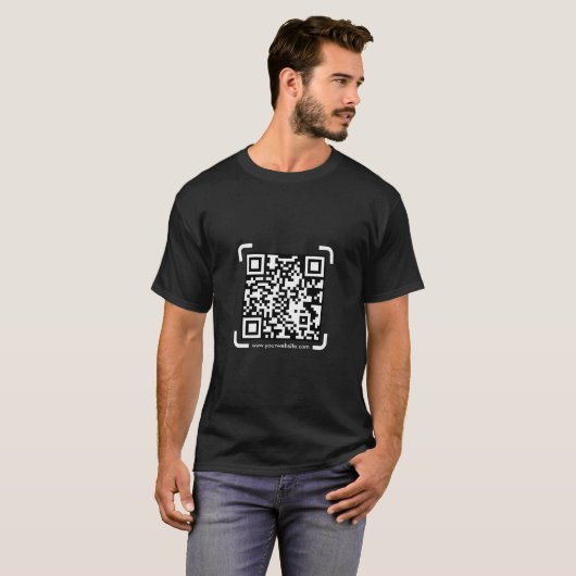 T-shirt Business Scan Me Générer QR Code Website Modern (Devant entier)