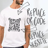 T-shirt Business Scan Me QR Code Website Modern Simple
