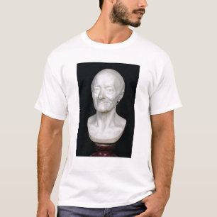 T-shirt Buste de Voltaire sans sa perruque, 1778