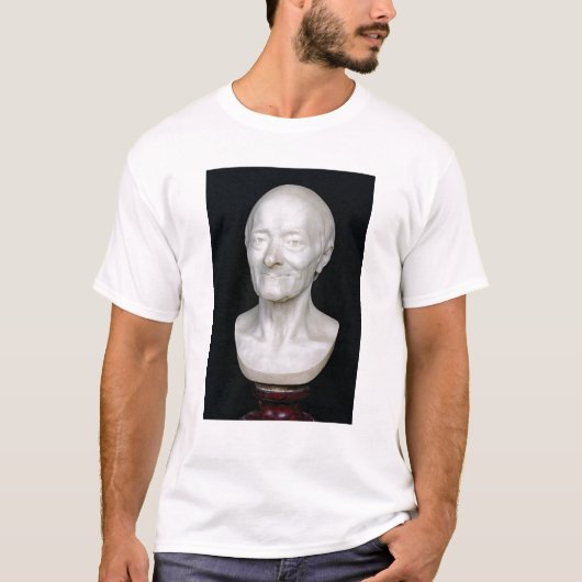 T-shirt Buste de Voltaire sans sa perruque, 1778 (Devant)
