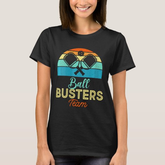 T-shirt Busters à balles pour femmes Funny Pickleball Team (Devant)