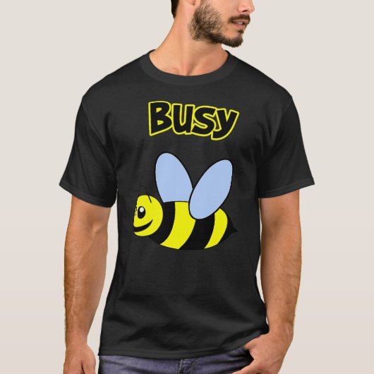 T-shirt Busy Bee Cartoon Bumble Bee (Devant)