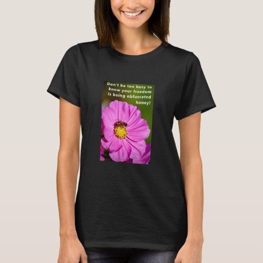 T-shirt Busy Bee (sombre) (Devant)