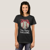 T-shirt Busy Raising Ballers Maman Funny Baseball M (Devant entier)