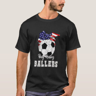 T-shirt Busy Raising Ballers Soccer Soccer Maman