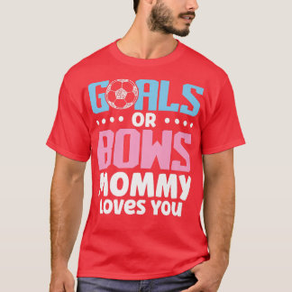 T-shirt But De Révélation De Sexe Ou Bows Maman Aime Vous